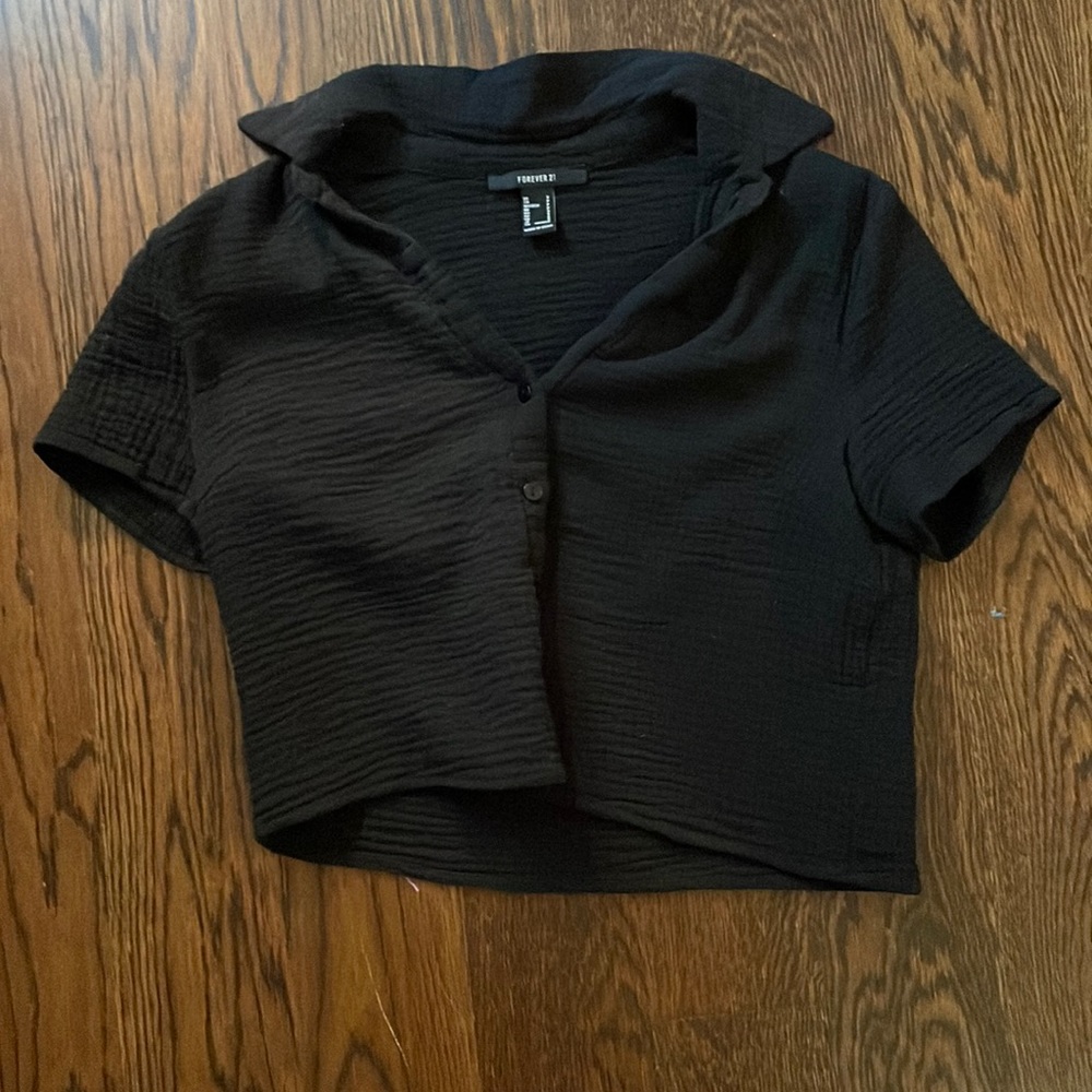 forever 21- cropped blouse-